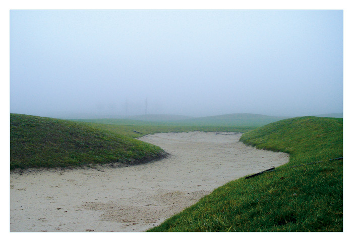 Golfove hriste v mlze