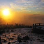 Poslední zablesky nad prvním sněhem...