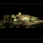 Nočný pohľad na Spišský hrad