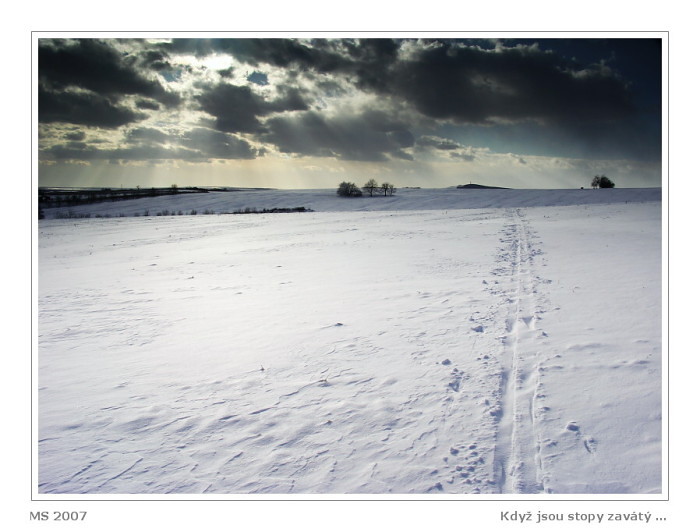 Když jsou stopy zavátý ...