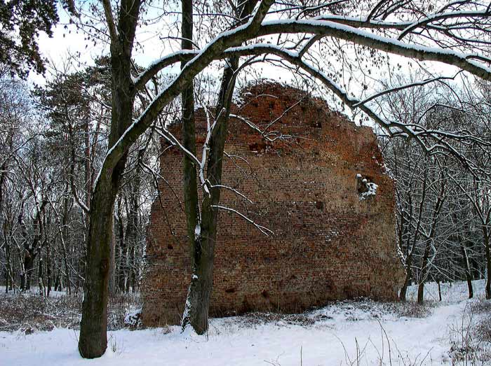 hrad Parič - zima