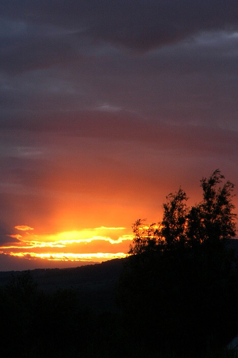 1. pokus o fotku zapadu slunce