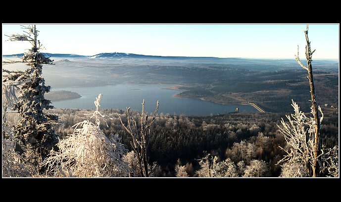 fichtelberg , terazky i s přísečnickou přehradou