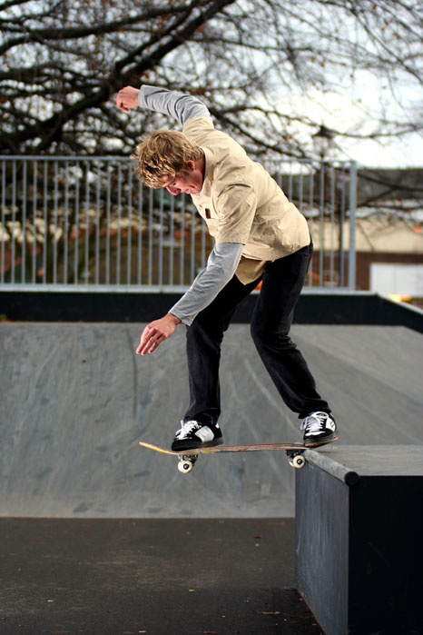 zimny skateboarding v UK