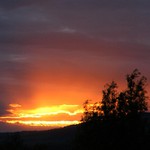 1. pokus o fotku zapadu slunce