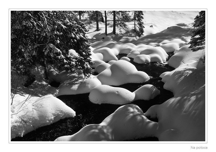 Zima na potoce