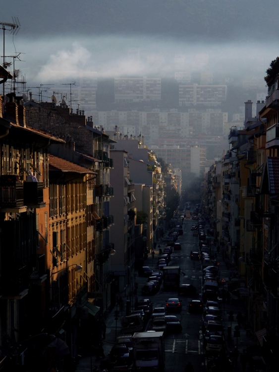 The morning street in Nice