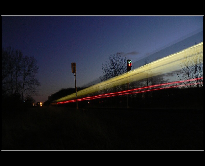 Semafor...když projede vlak