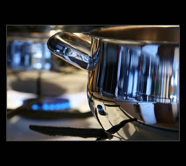 Zakřivený prostor kuchyně