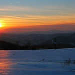 Západ slunce nad Jizerkami