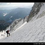 Sníh v rakouských Schneealpe