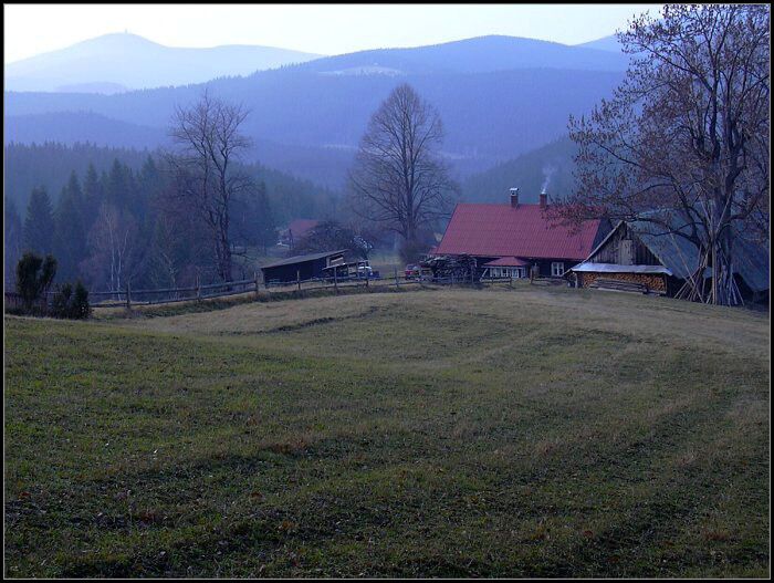 podvečer v Beskydech