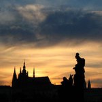 Zapad slunce nad Hradem