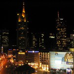 The night is falling down to Frankfurt
