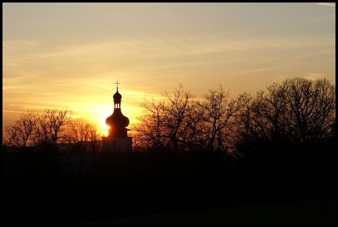 Západ slunce nad Bozkovem