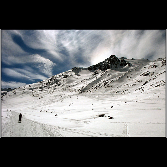 Polární záře nad Alpami