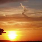 západ slnka nad Nitrou