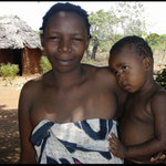 The village Kinondo, Kenya