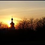 Západ slunce nad Bozkovem