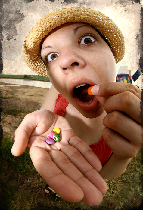 lentilky, barevný svět v hrsti :)