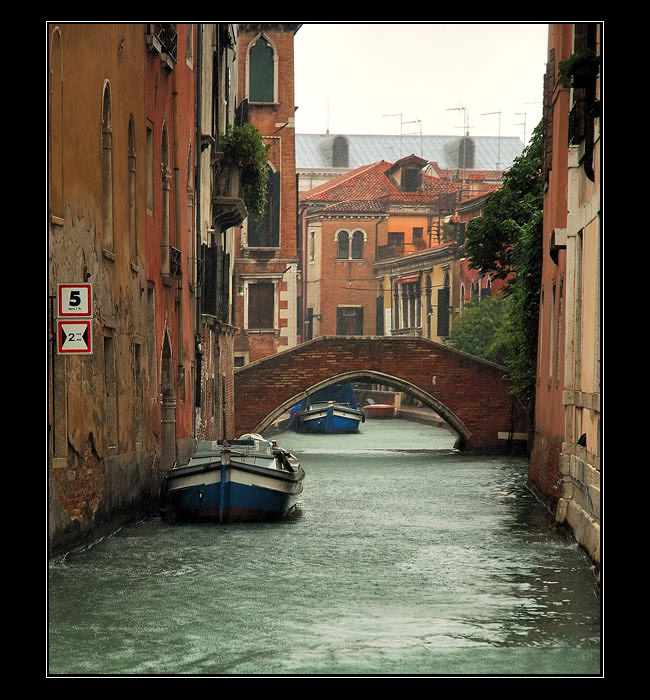 Venezia v dešti