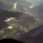 Rozpousteni smetany nad lesy
