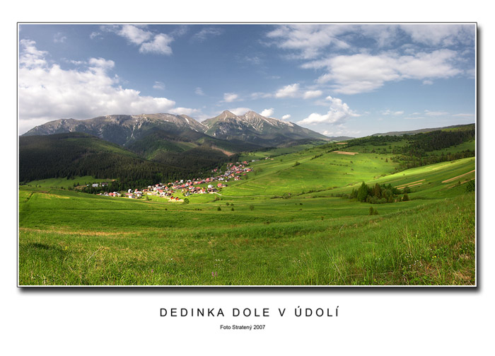 Dedinka dole v údolí