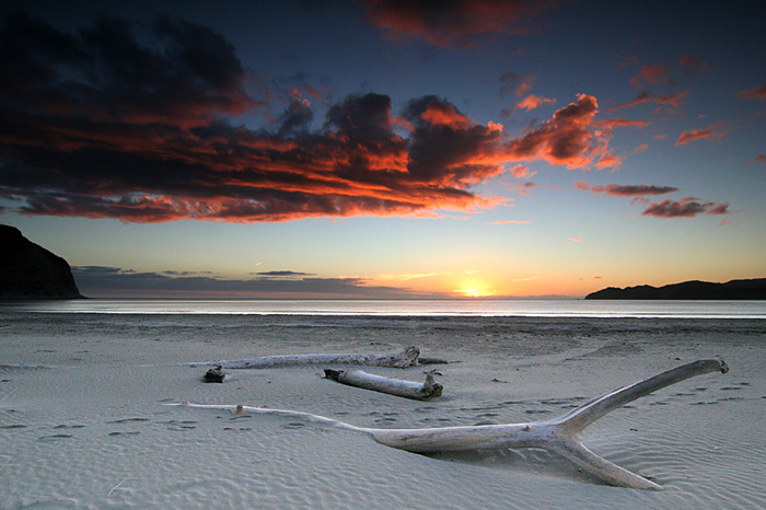 Mahia Beach sunset