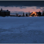 Súmrak nad Štrbským plesom