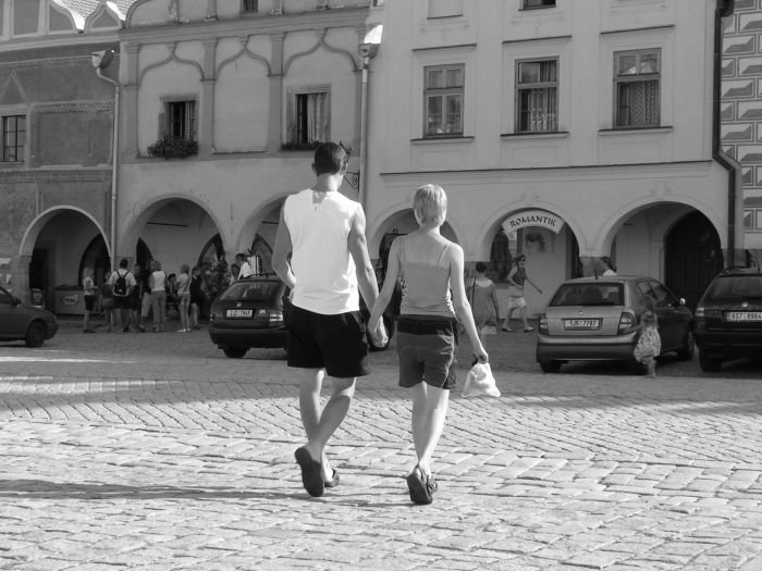 ROMANTIK(a) na Telčském náměstí s pytlíkem rohlíků