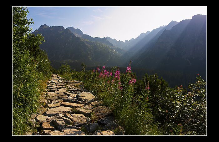 ..ranní cesta na Rysy