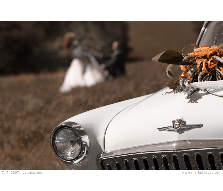 7. 7. 2007, just married