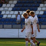 Zklamaní hráči Slovanu Liberec se loučí se zklamanými fanoušky...