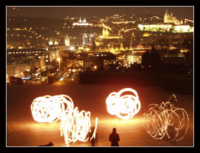 Fire over Praha