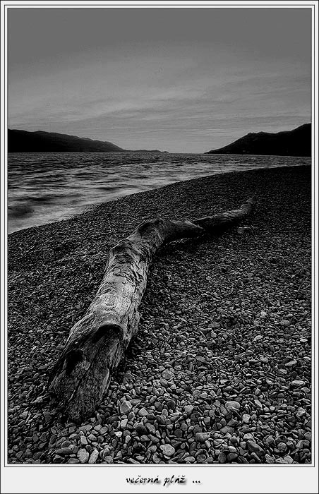 večerná pláž ČB