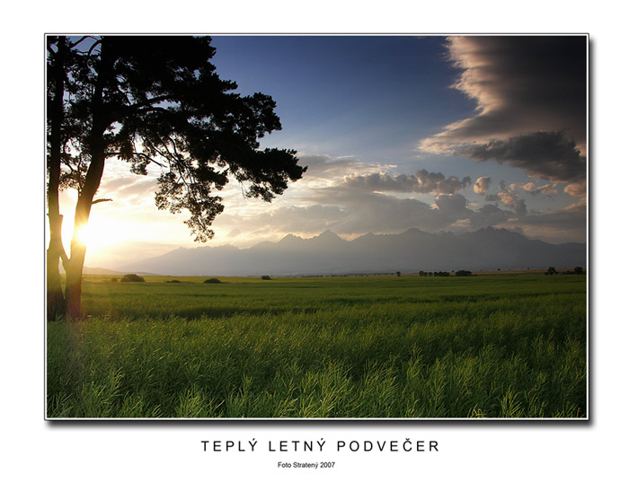 Teplý letný podvečer