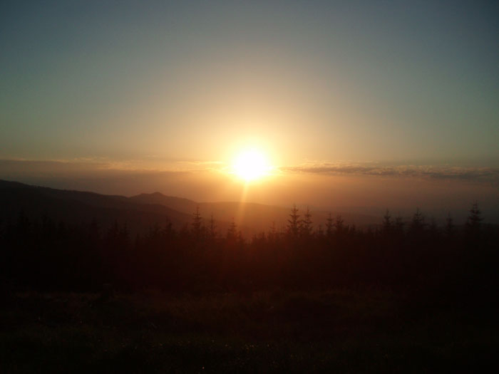 Západ slunce - Šumava