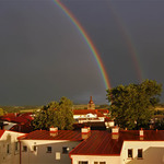 Duha nad městem