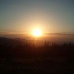 Západ slunce - Šumava