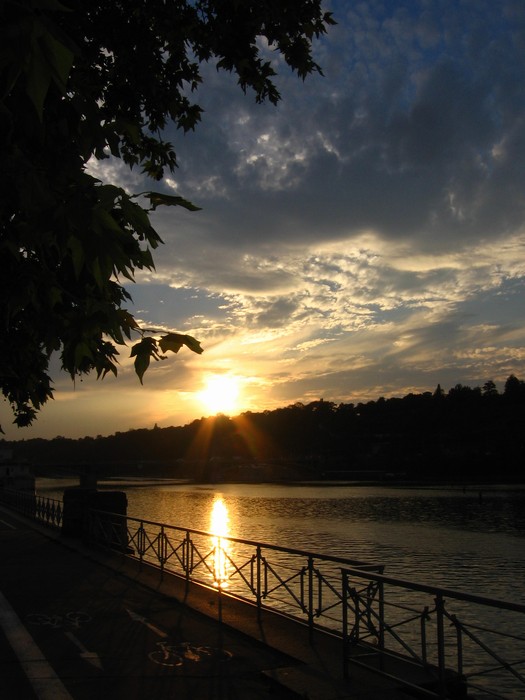 Západ slunce nad Hradčanama