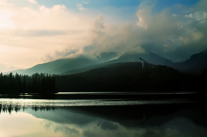 Štrbské pleso_večer