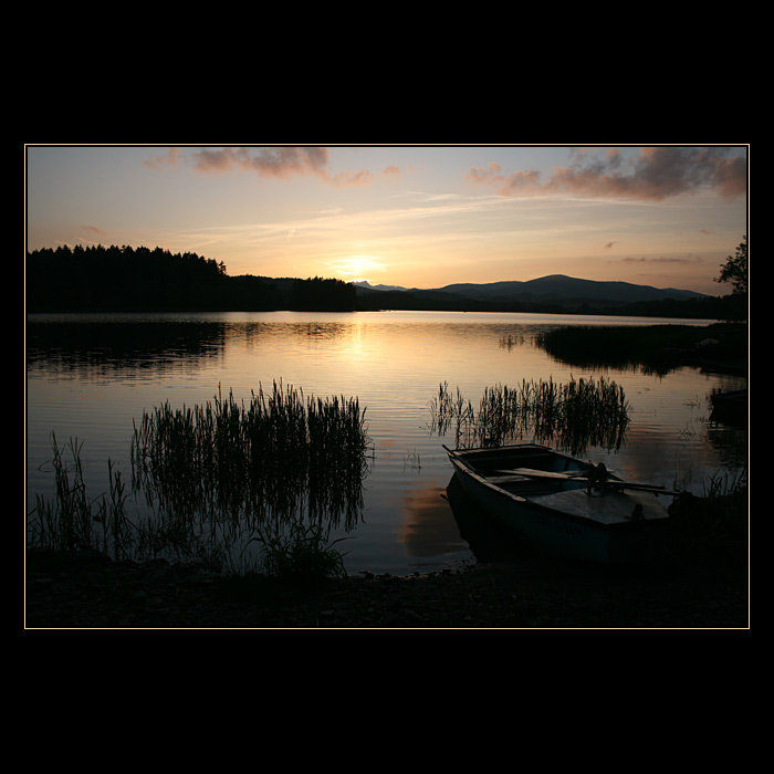 Západ slunce nad Lipnem