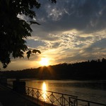 Západ slunce nad Hradčanama