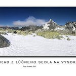 Pohľad z Lúčneho sedla na Vysokú