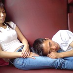 vlaková momentka mobilem focená