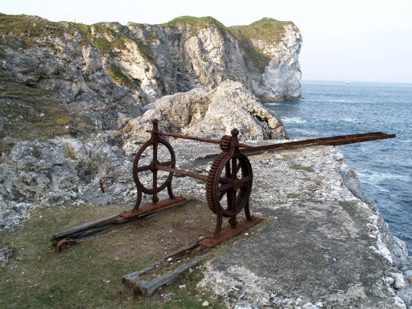 utesy pri Kinbane Castle,Severné Irsko