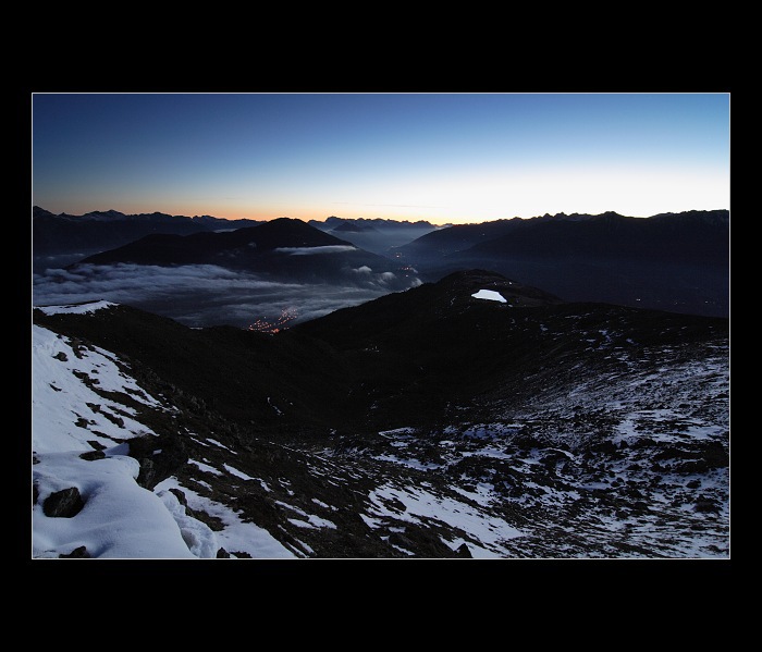Čekání na východ slunce ve výšce  2300 m