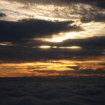 Zapad slunce z raketoplanu