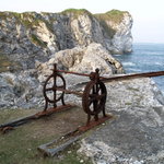 utesy pri Kinbane Castle,Severné Irsko