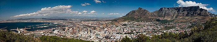 Kapské město se Stolovou horou